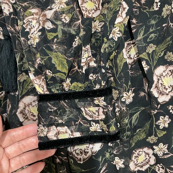 Zara floral baby doll fall dress new xs - Picture 3 of 5